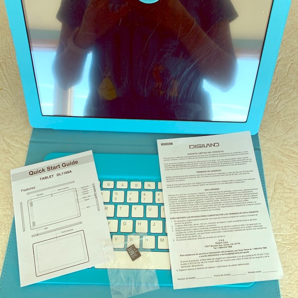 Digiland tablet with keyboard and case! ✨